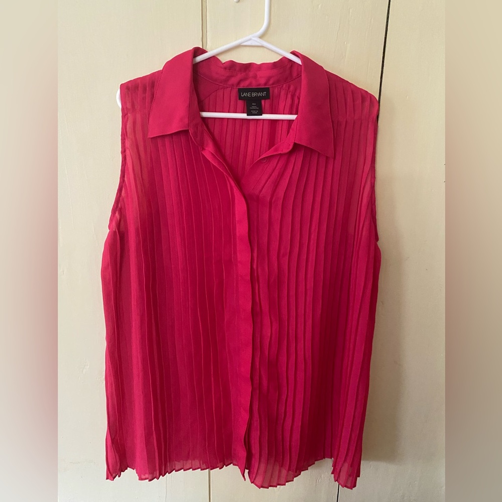 Lane Bryant sheer sleeveless top size 24